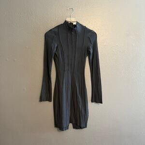 Interior NYC Turtleneck Long Sleeve Mini Dress Size S